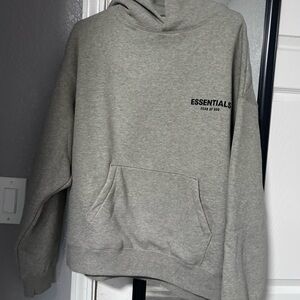 Essentials Gray Hoodie Sweater